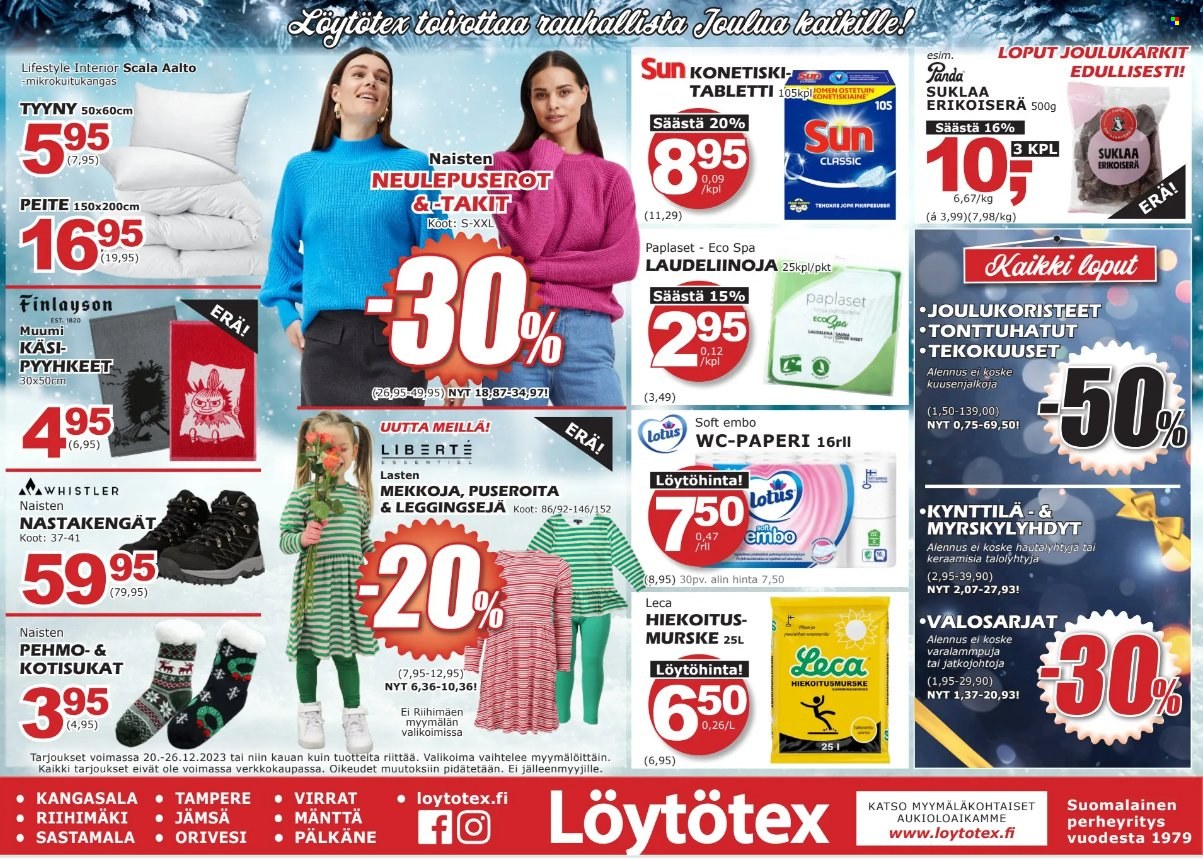 Löytötex tarjoukset - 20.12.2023 - 26.12.2023. Sivu 1