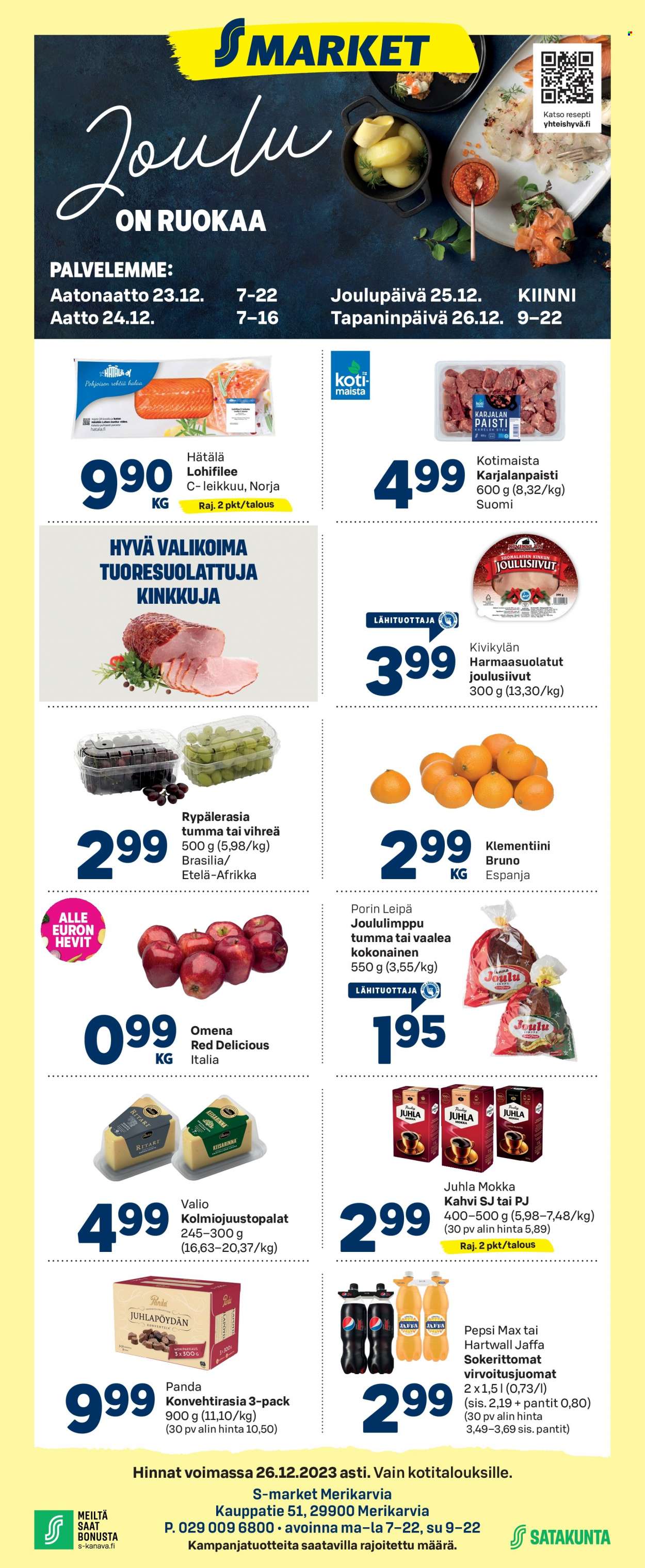 S-market tarjoukset - 20.12.2023 - 26.12.2023. Sivu 1