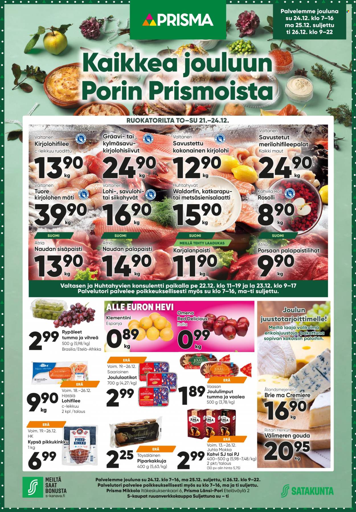 Prisma tarjoukset - 21.12.2023 - 24.12.2023. Sivu 1