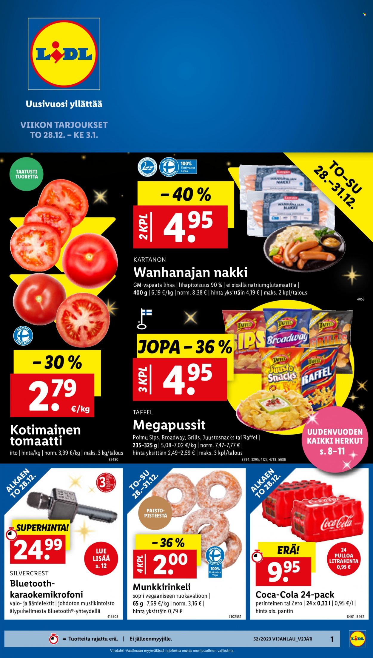 Lidl tarjoukset - 28.12.2023 - 03.01.2024. Sivu 1