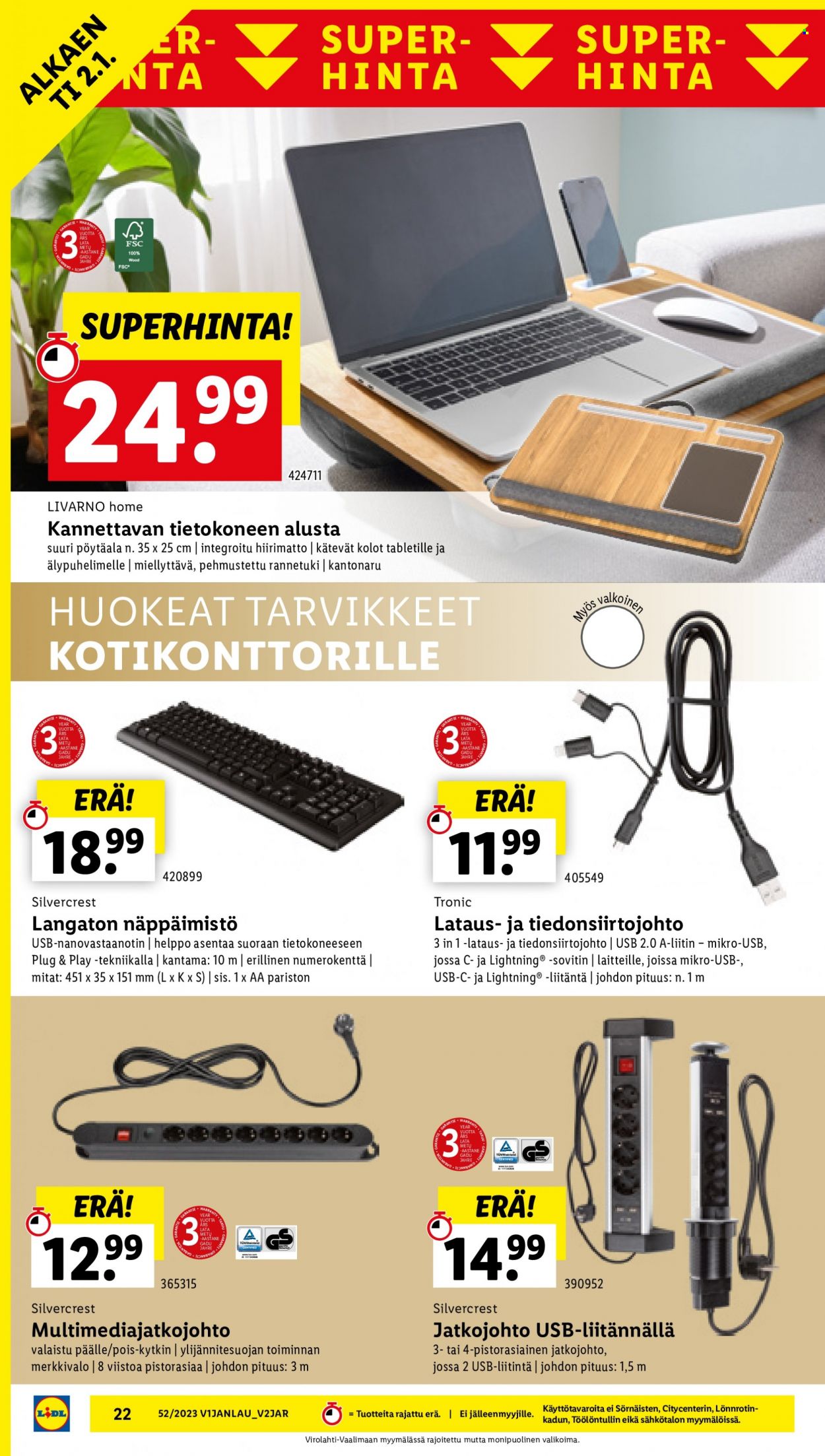 Lidl tarjoukset - 28.12.2023 - 03.01.2024. Sivu 26