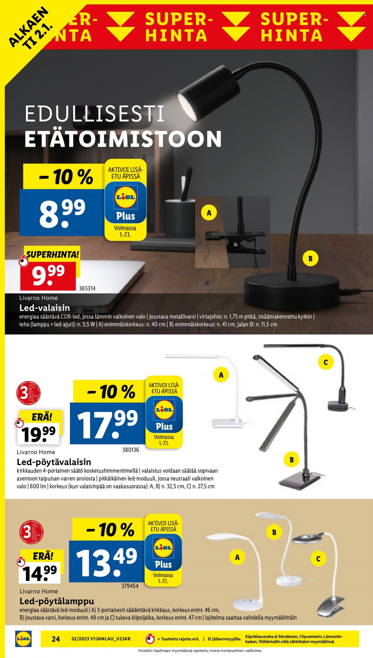 Lidl tarjoukset - 28.12.2023 - 03.01.2024. Sivu 28