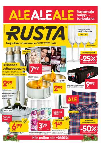 Rusta tarjoukset  - 26.12.2023 - 31.12.2023.