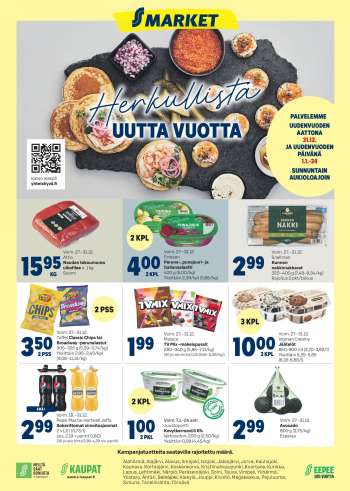 S-market tarjoukset  - 27.12.2023 - 31.12.2023.