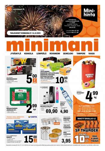 Minimani tarjoukset  - 27.12.2023 - 31.12.2023.