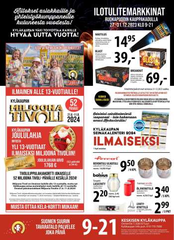 Tuuri tarjoukset  - 27.12.2023 - 02.01.2024.