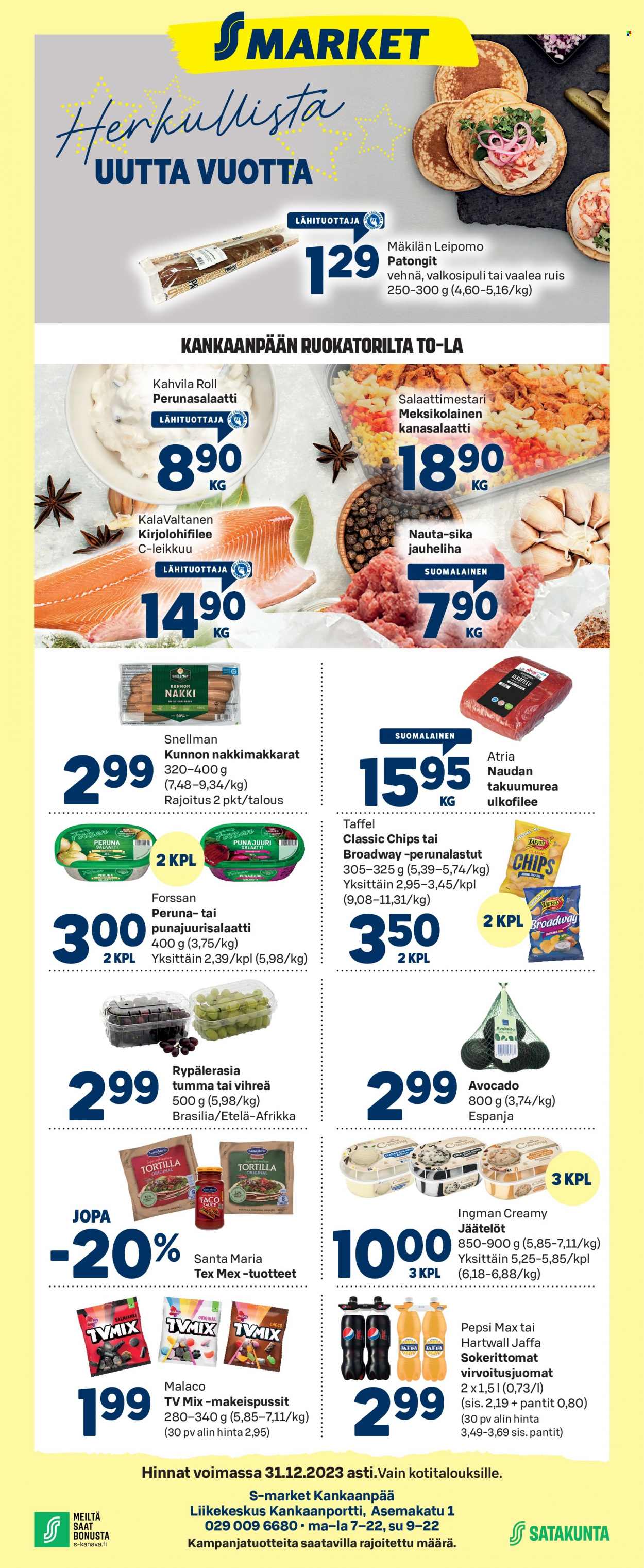 S-market tarjoukset - 28.12.2023 - 31.12.2023. Sivu 1