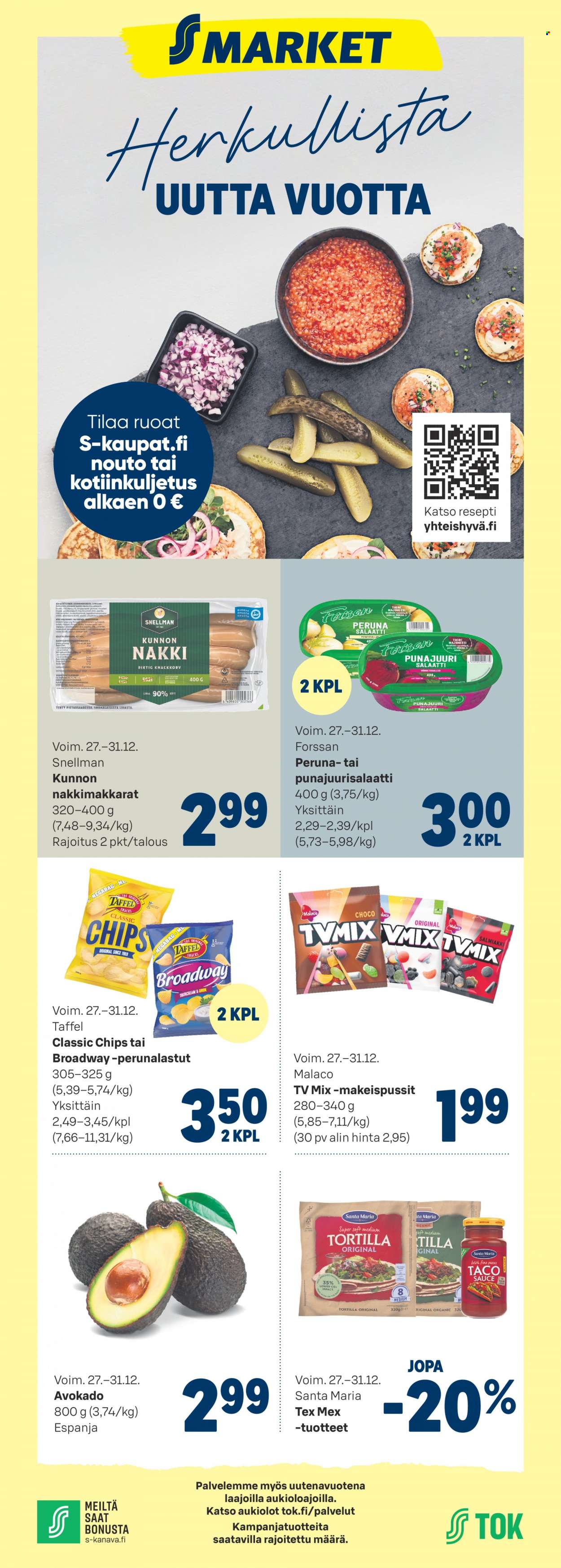 S-market tarjoukset - 27.12.2023 - 31.12.2023. Sivu 1