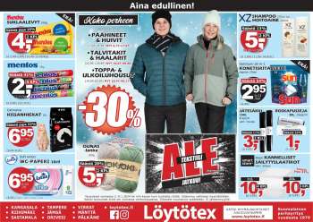 Löytötex tarjoukset  - 03.01.2024 - 09.01.2024.