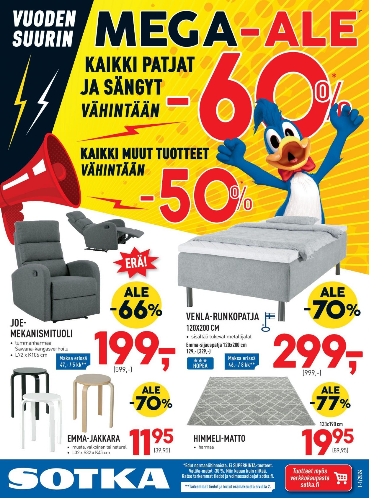 Sotka tarjoukset. Sivu 1