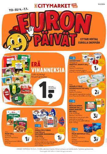 K-citymarket tarjoukset  - 04.01.2024 - 10.01.2024.