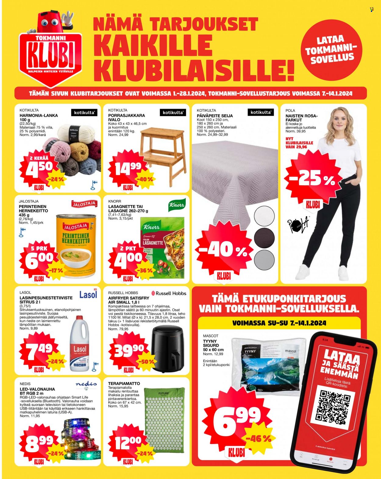Tokmanni tarjoukset - 08.01.2024 - 14.01.2024. Sivu 13