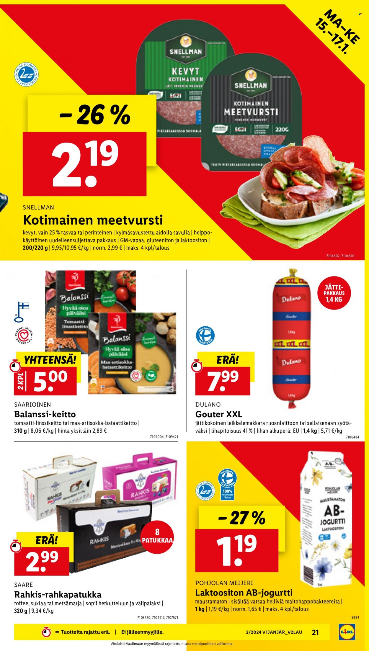 Lidl tarjoukset - 11.01.2024 - 17.01.2024. Sivu 25