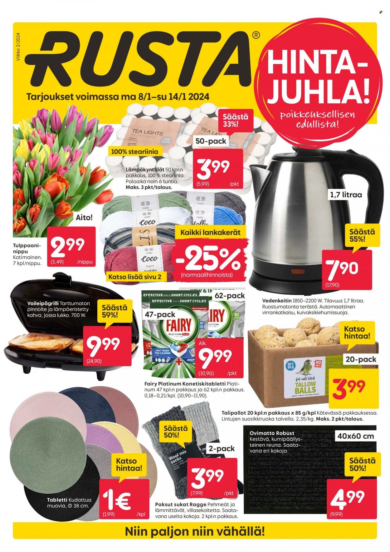 Rusta tarjoukset - 08.01.2024 - 14.01.2024. Sivu 1