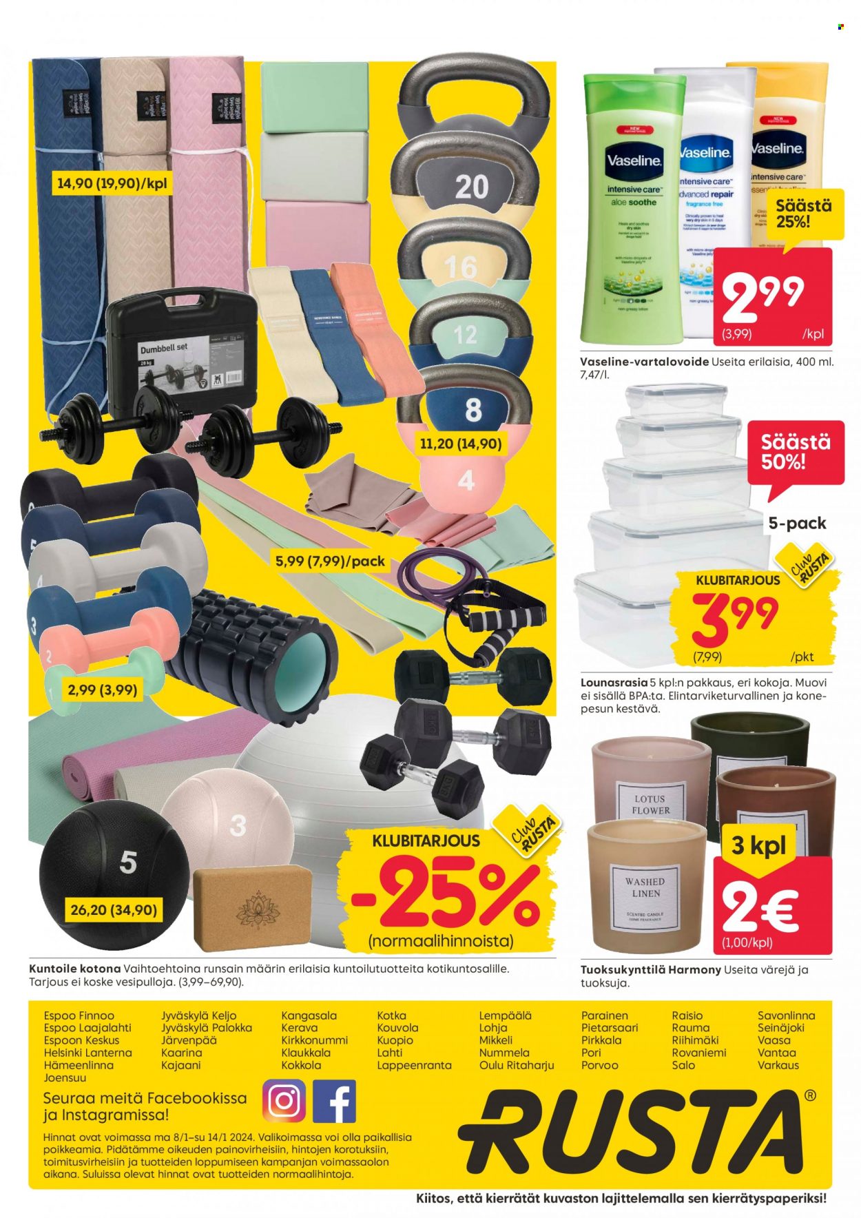 Rusta tarjoukset - 08.01.2024 - 14.01.2024. Sivu 16