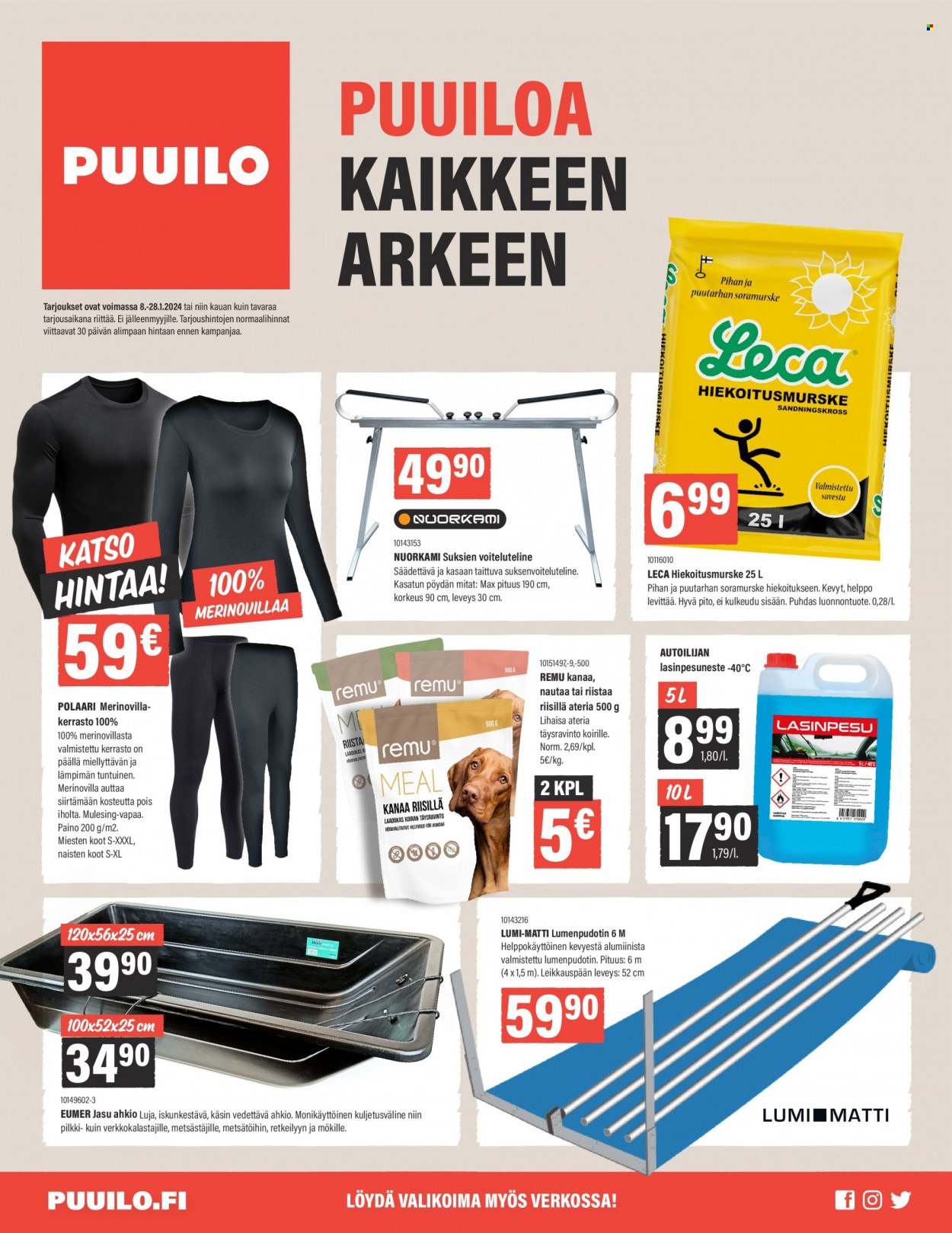 Puuilo tarjoukset - 08.01.2024 - 28.01.2024. Sivu 1