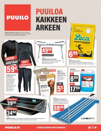 Puuilo tarjoukset  - 08.01.2024 - 28.01.2024.