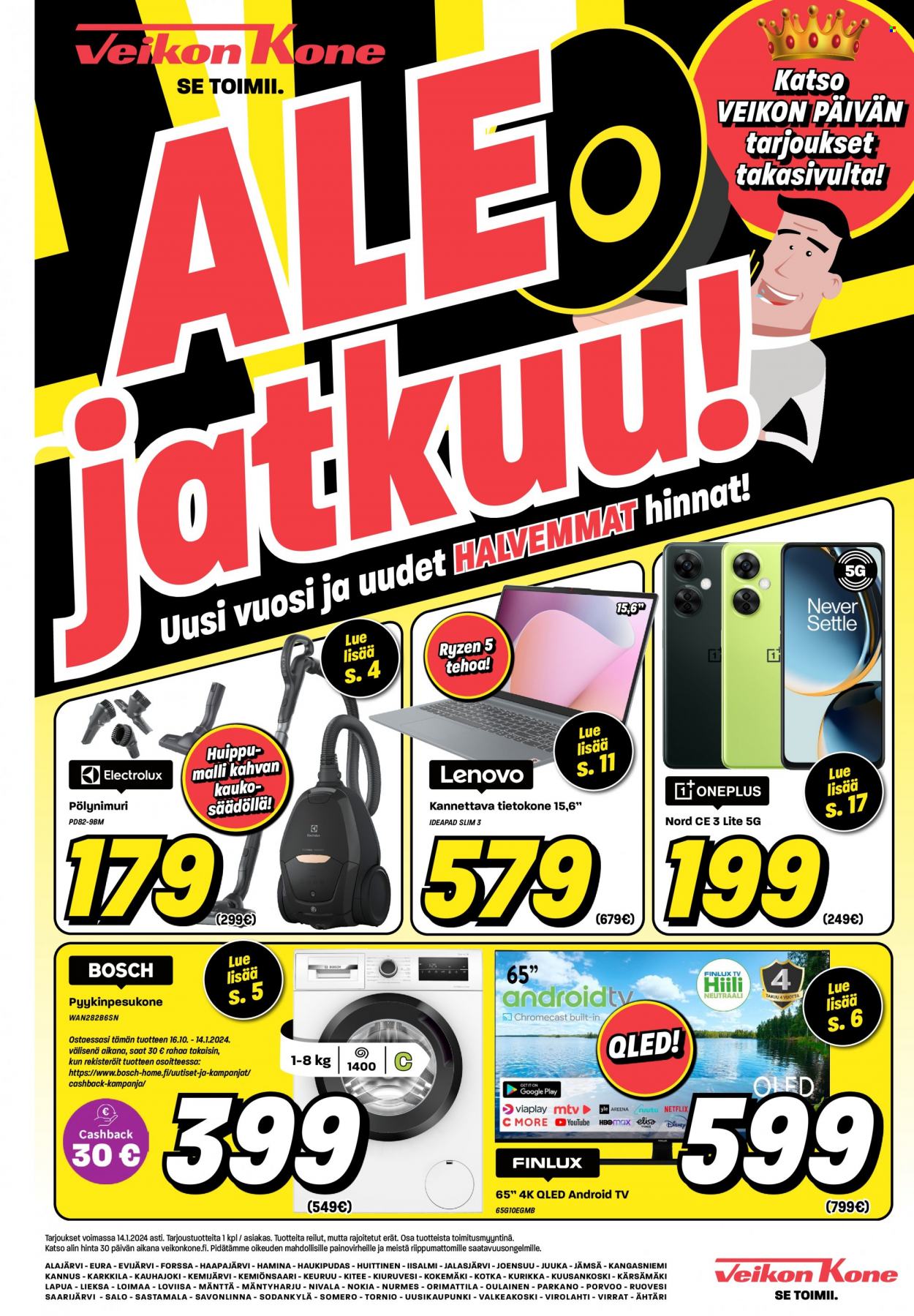 Veikon Kone tarjoukset - 08.01.2024 - 14.01.2024. Sivu 1