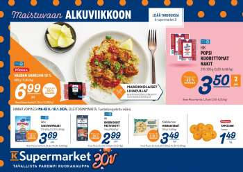 K-Supermarket tarjoukset  - 08.01.2024 - 10.01.2024.