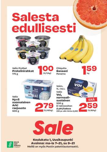 Sale tarjoukset  - 11.01.2024 - 14.01.2024.