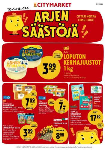 K-citymarket tarjoukset  - 18.01.2024 - 21.01.2024.