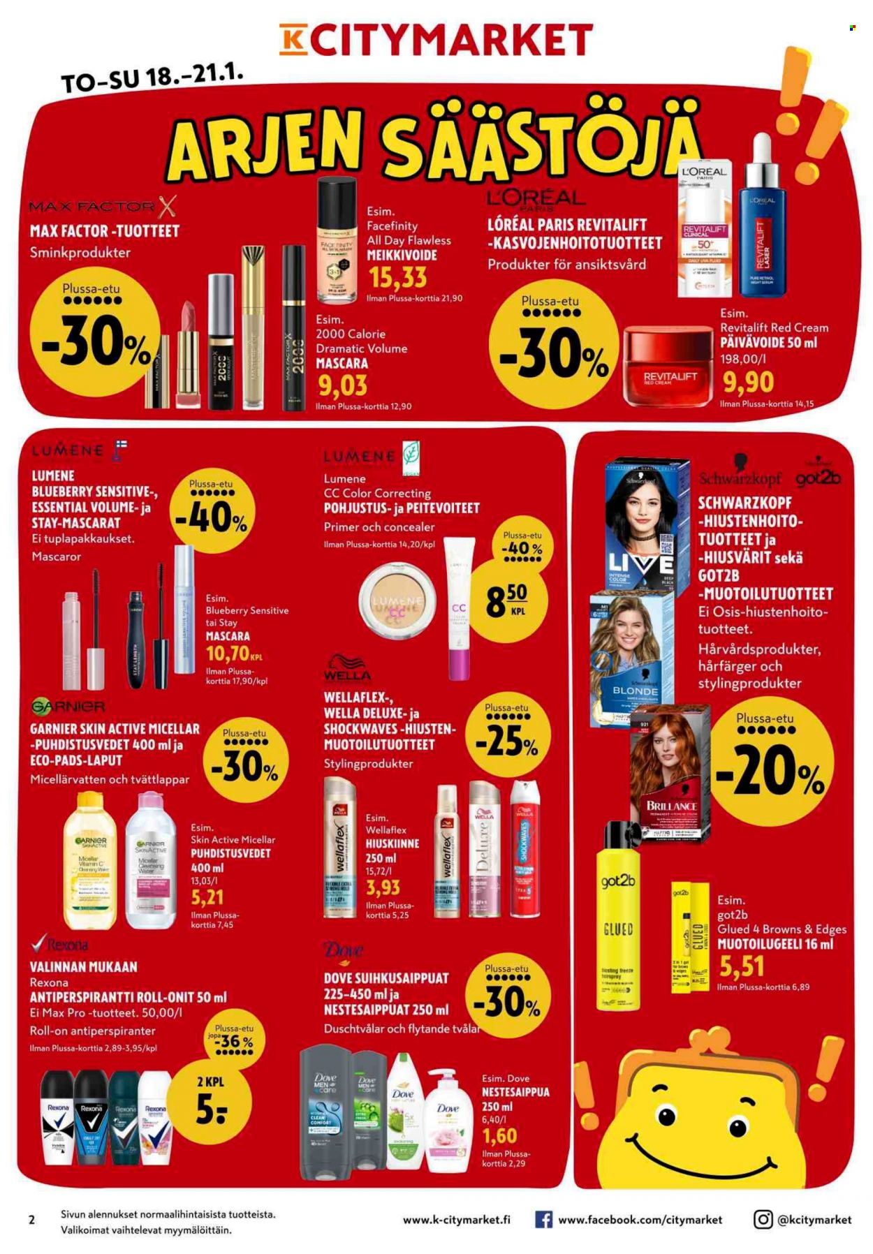 K-citymarket tarjoukset - 18.01.2024 - 21.01.2024. Sivu 2