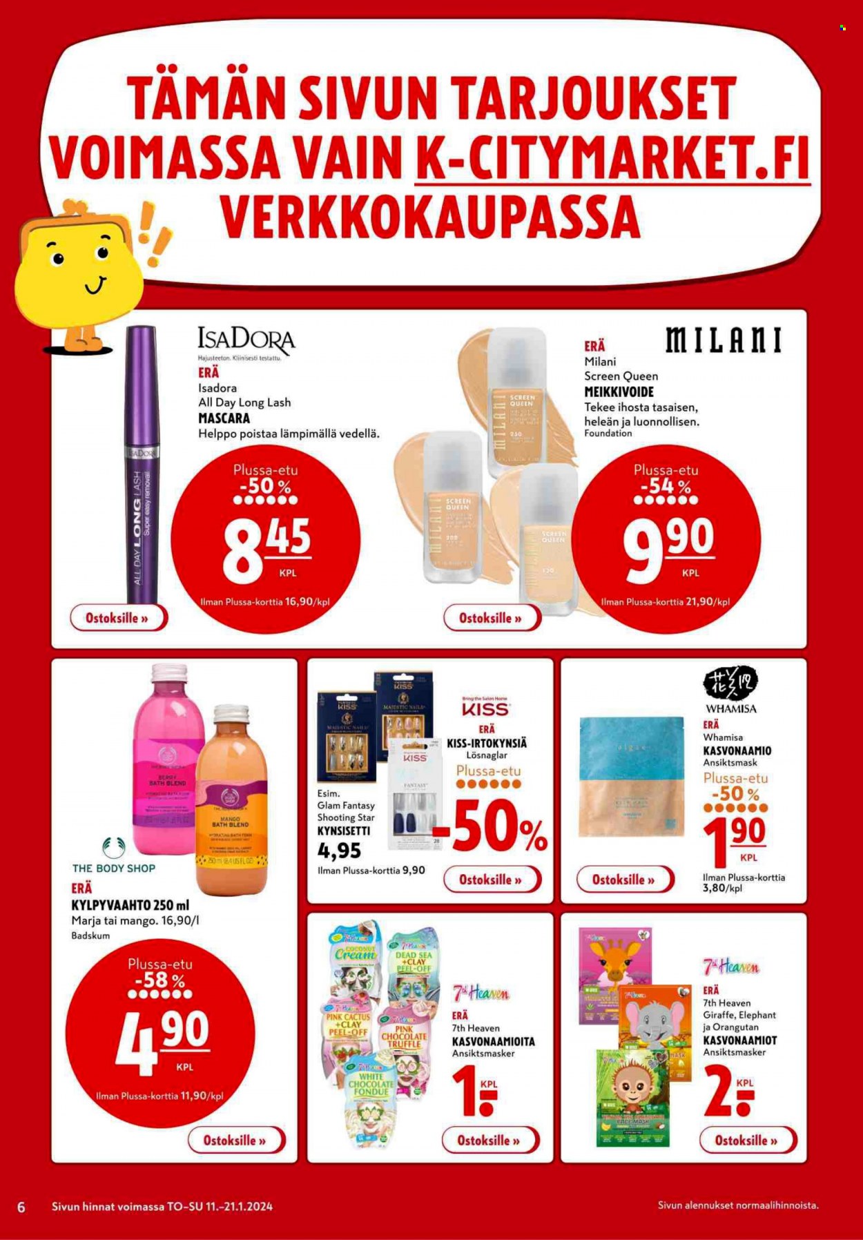K-citymarket tarjoukset - 18.01.2024 - 21.01.2024. Sivu 6
