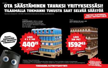 Tokmanni tarjoukset  - 22.01.2024 - 29.02.2024.