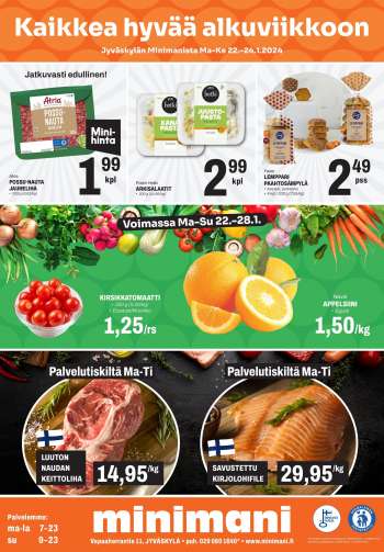 Minimani tarjoukset  - 22.01.2024 - 28.01.2024.