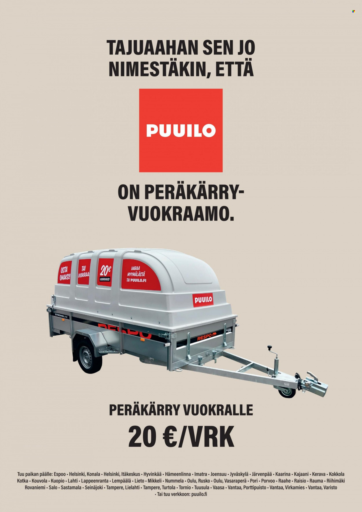 Puuilo tarjoukset. Sivu 1