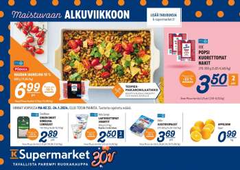 K-Supermarket tarjoukset  - 22.01.2024 - 24.01.2024.