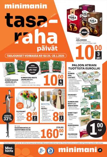 Minimani tarjoukset  - 24.01.2024 - 28.01.2024.