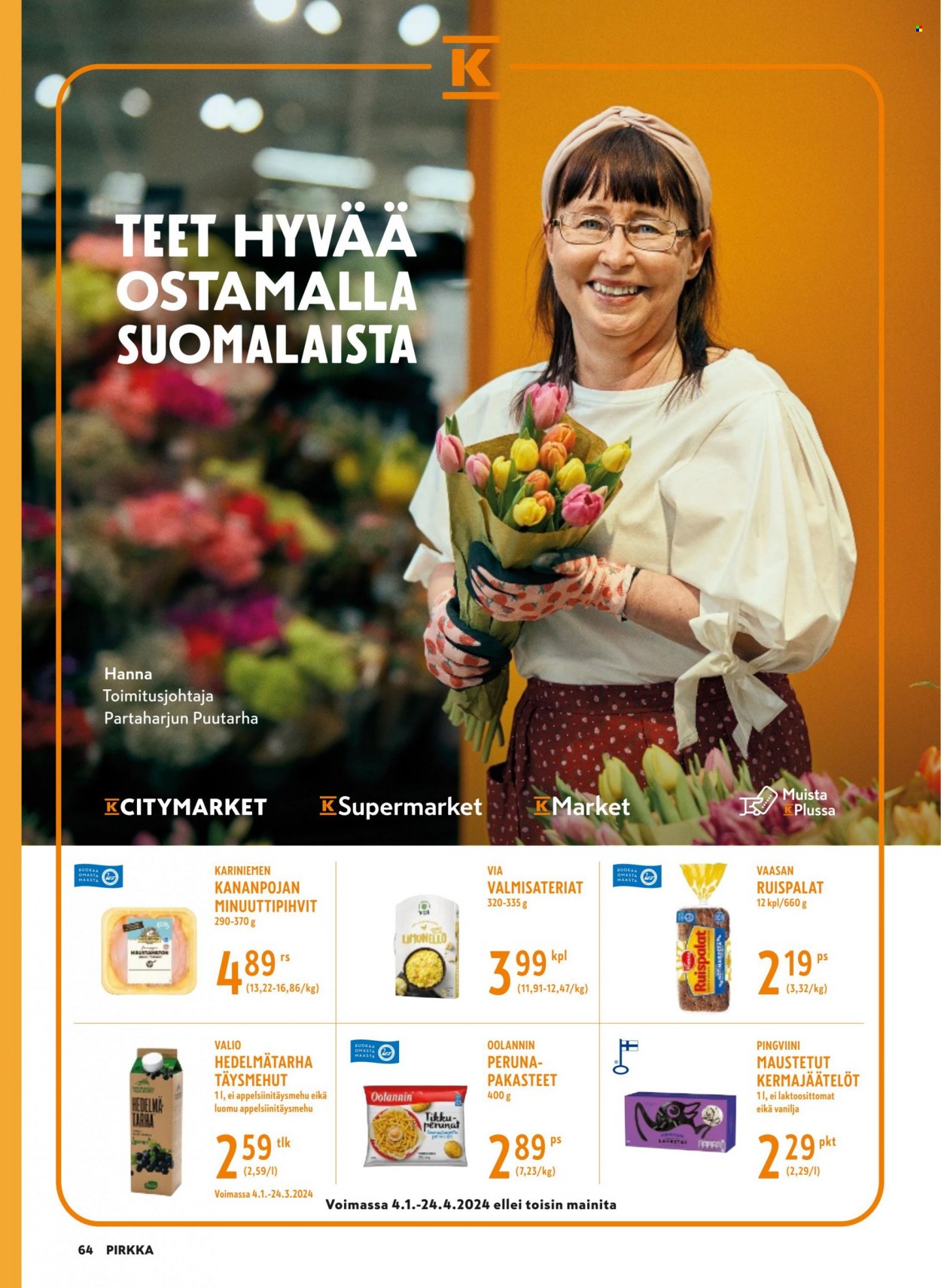K-citymarket tarjoukset - 24.01.2024 - 27.02.2024. Sivu 64