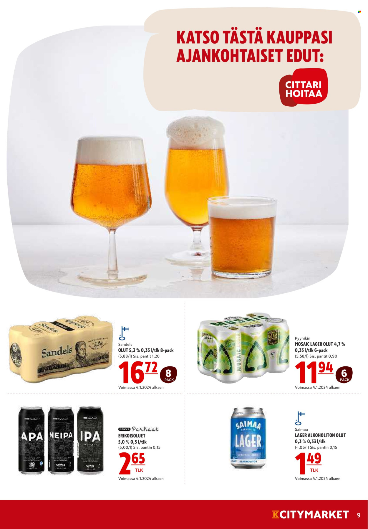 K-citymarket tarjoukset - 25.01.2024 - 31.01.2024. Sivu 9