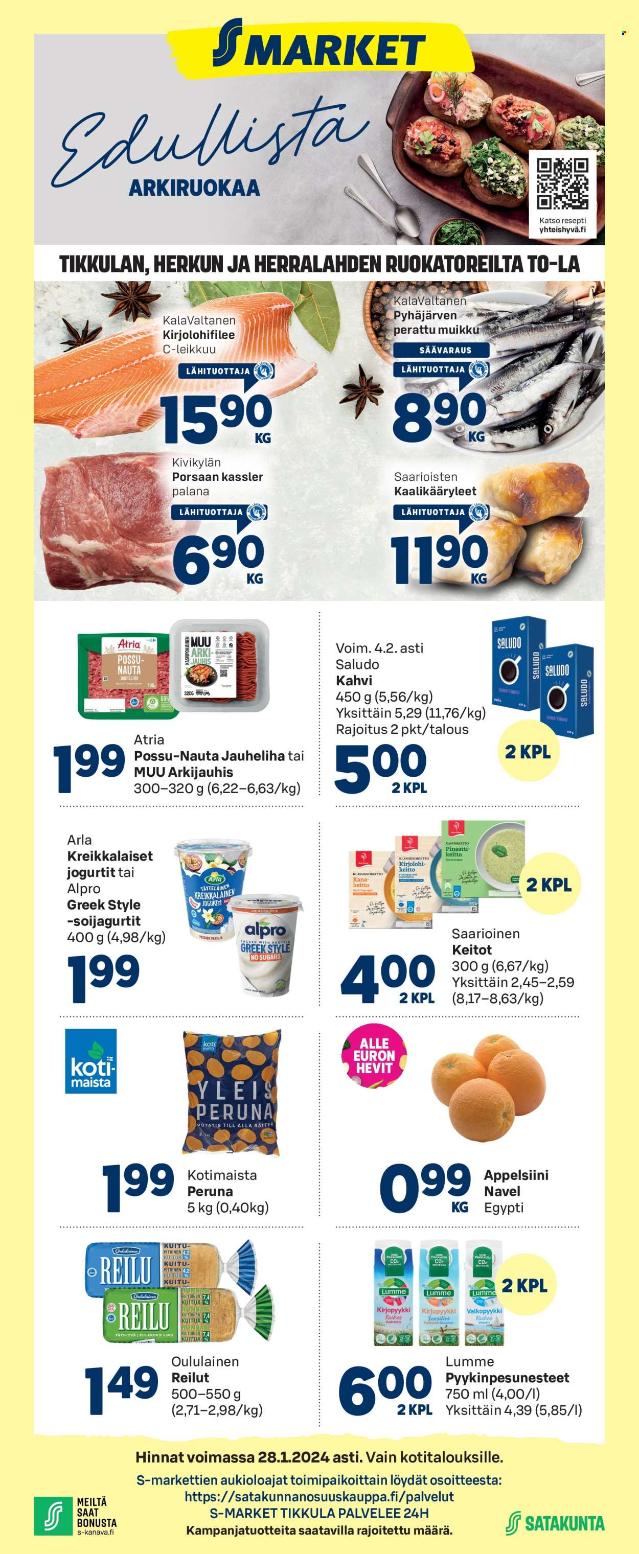 S-market tarjoukset - 24.01.2024 - 28.01.2024. Sivu 1