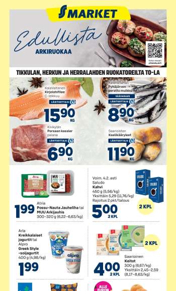 S-market tarjoukset  - 24.01.2024 - 28.01.2024.