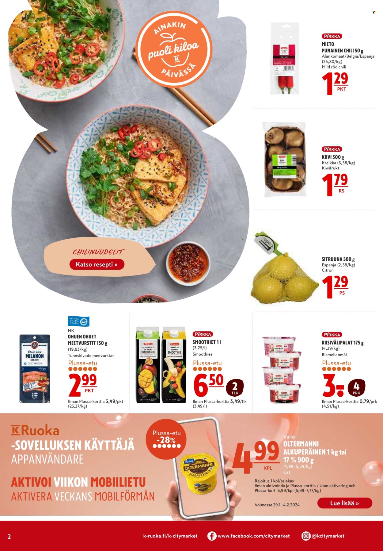 K-citymarket tarjoukset - 29.01.2024 - 04.02.2024. Sivu 2