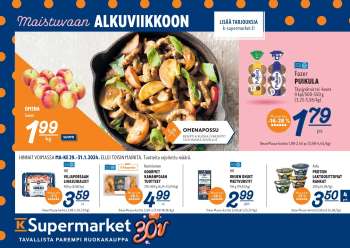 K-Supermarket tarjoukset  - 29.01.2024 - 31.01.2024.