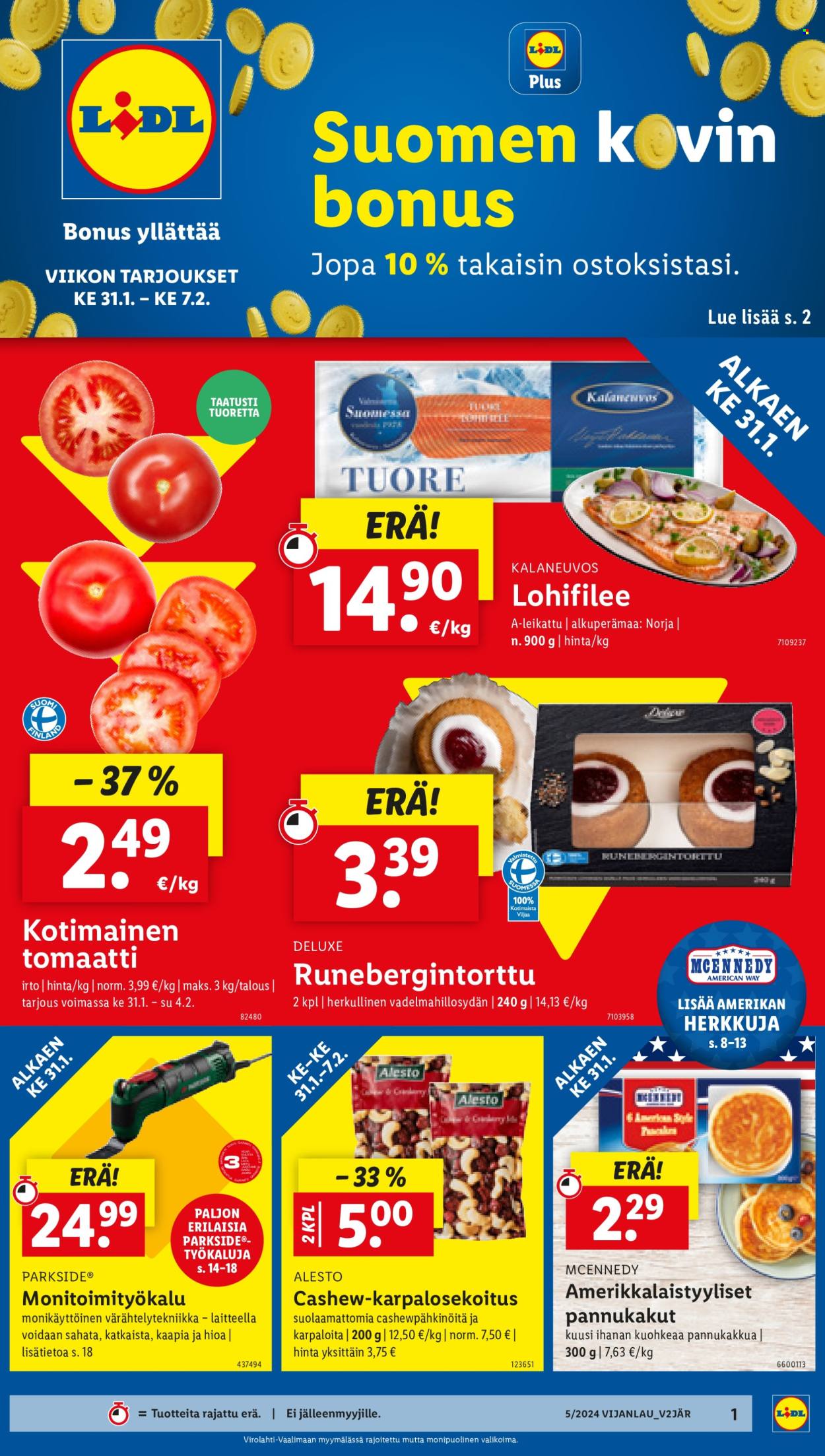 Lidl tarjoukset - 31.01.2024 - 07.02.2024. Sivu 1
