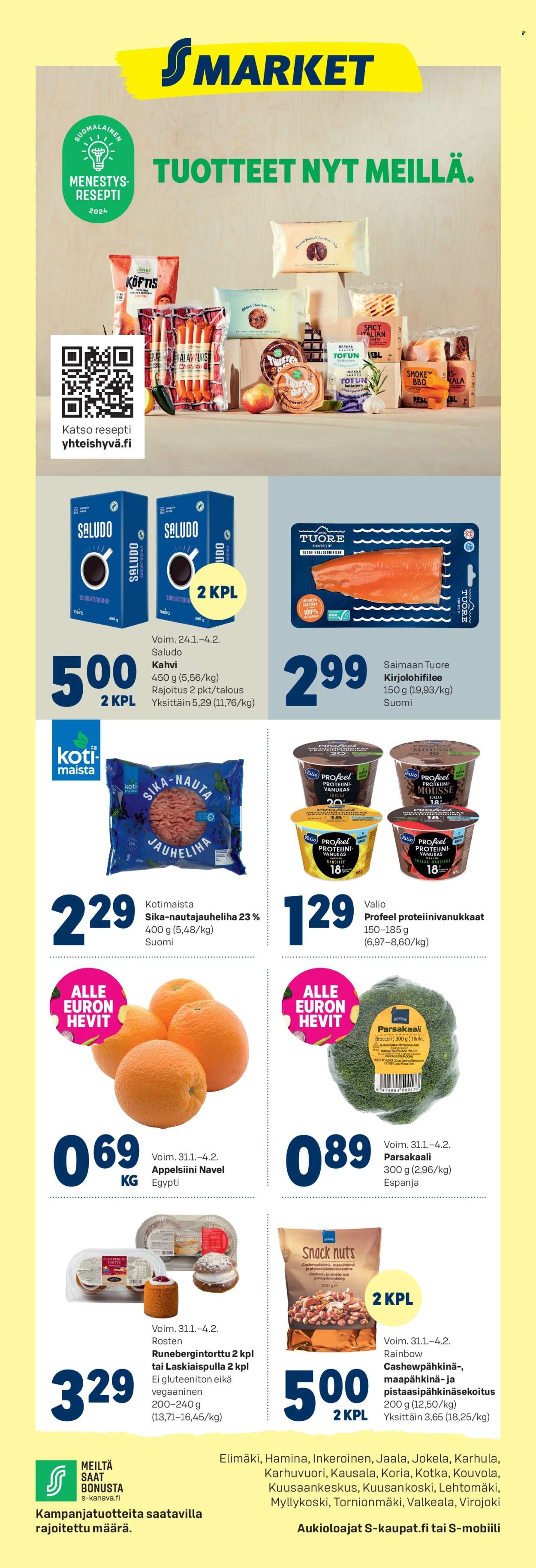 S-market tarjoukset - 31.01.2024 - 04.02.2024. Sivu 1