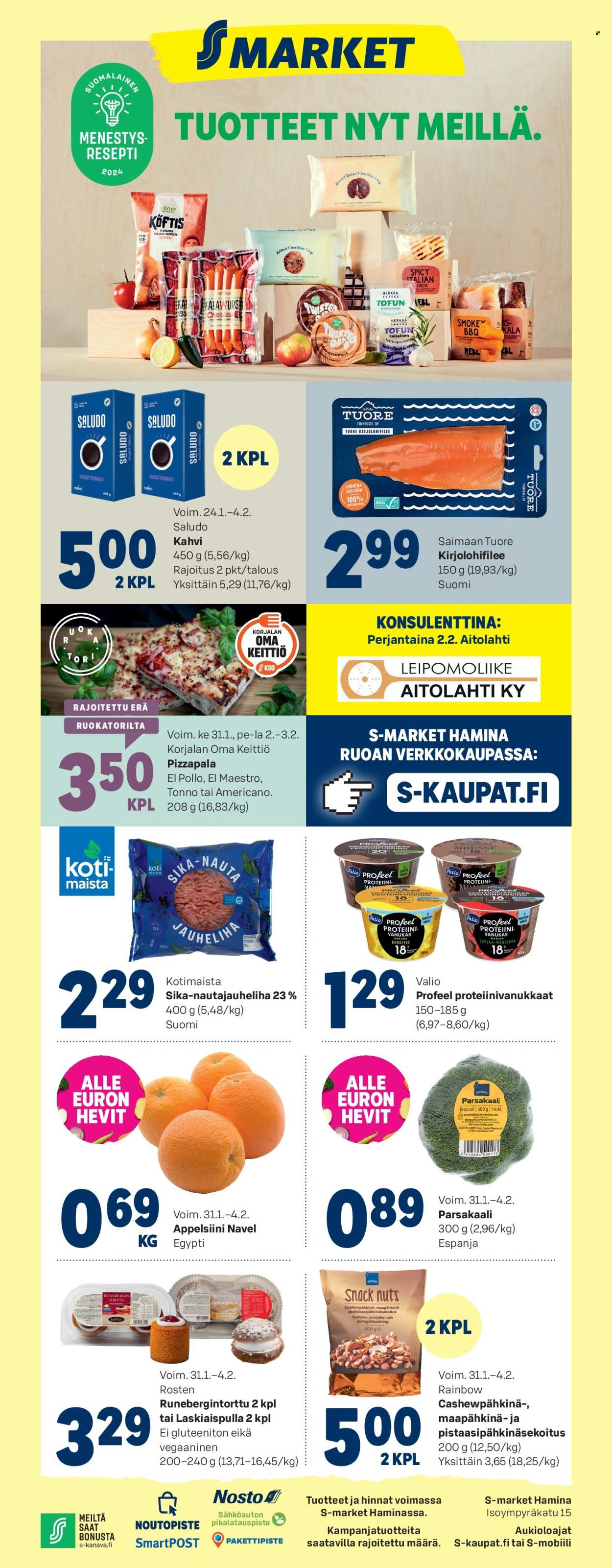 S-market tarjoukset - 31.01.2024 - 04.02.2024. Sivu 1