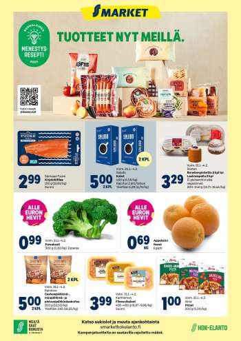 S-market tarjoukset  - 31.01.2024 - 04.02.2024.