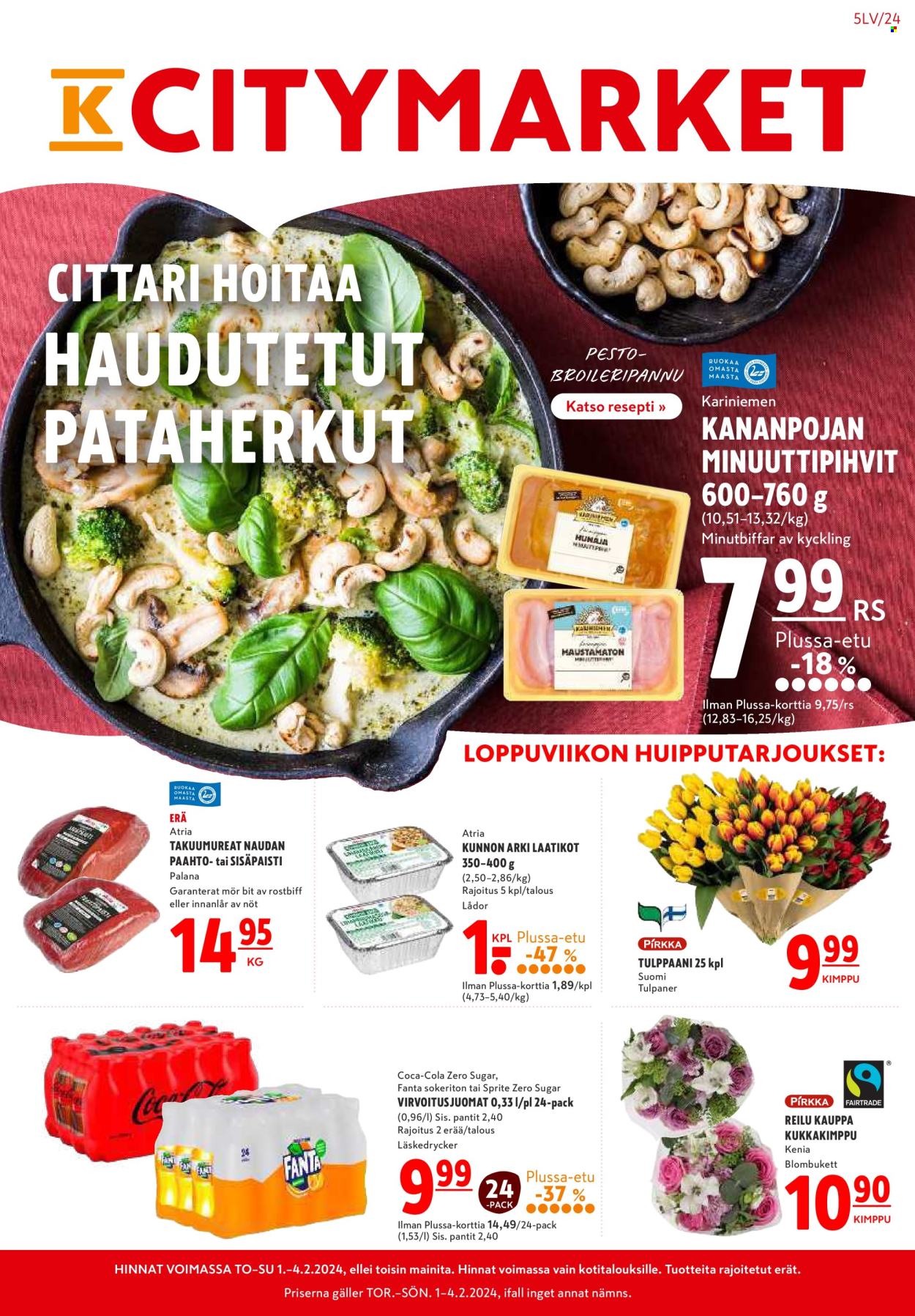 K-citymarket tarjoukset - 01.02.2024 - 07.02.2024. Sivu 1