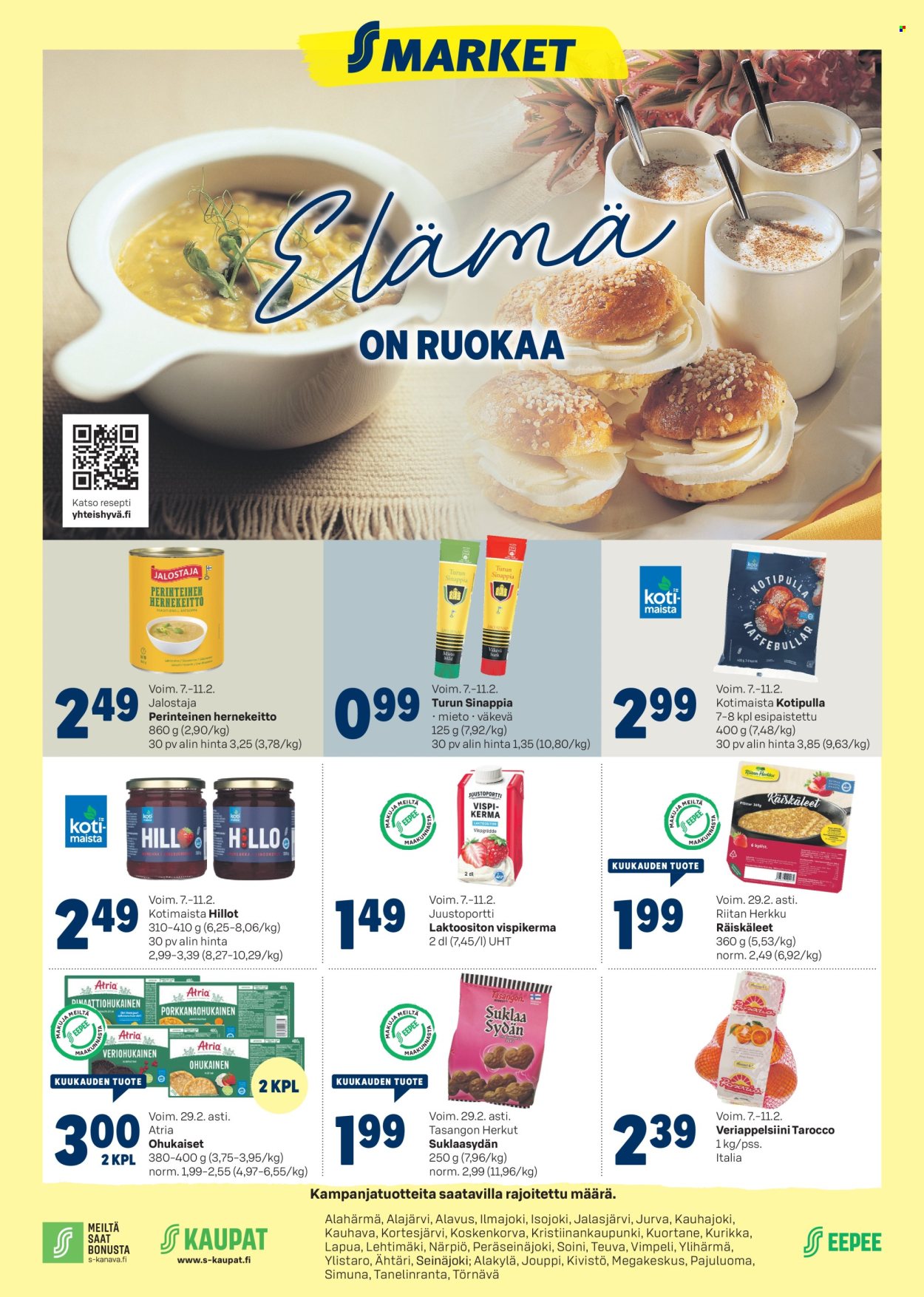 S-market tarjoukset - 07.02.2024 - 11.02.2024. Sivu 1