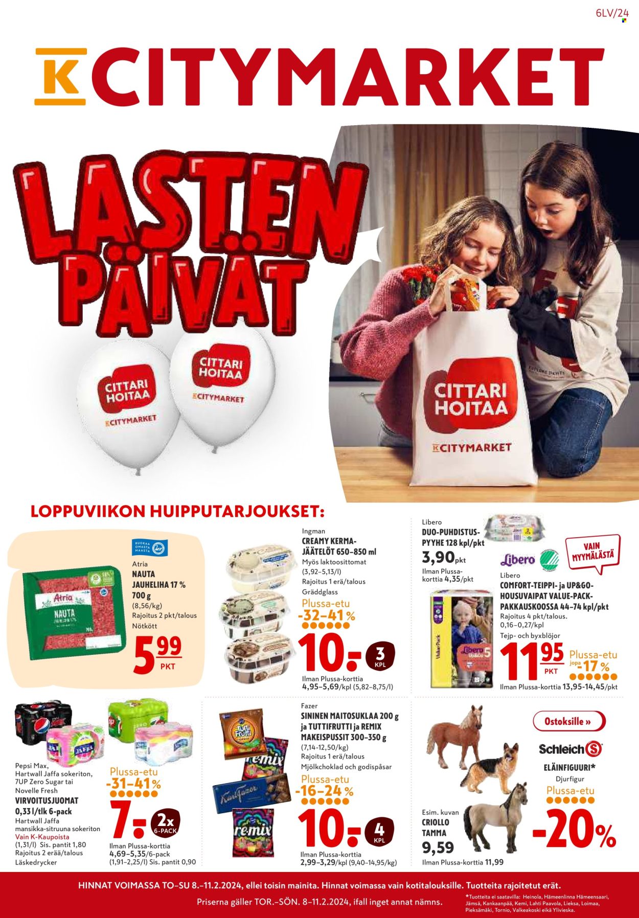 K-citymarket tarjoukset - 08.02.2024 - 14.02.2024. Sivu 1