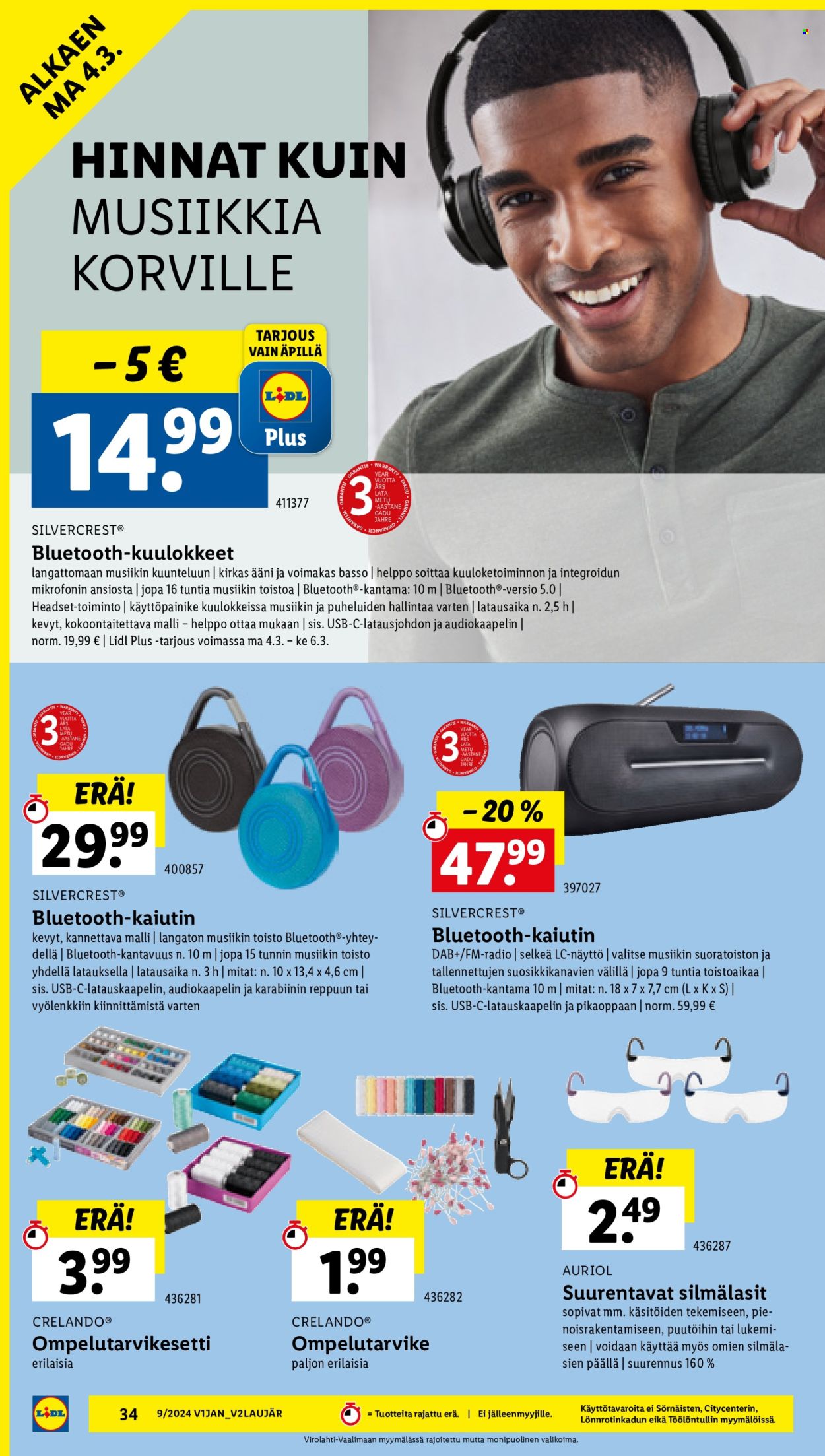 Lidl tarjoukset - 29.02.2024 - 06.03.2024. Sivu 38