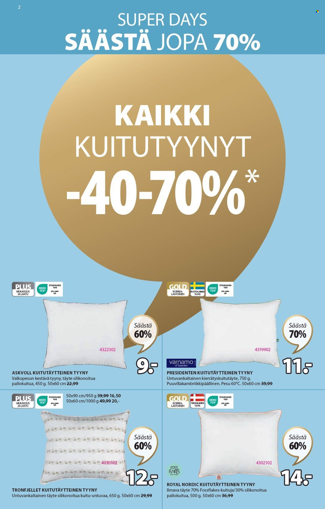 JYSK tarjoukset - 28.02.2024 - 03.03.2024. Sivu 3