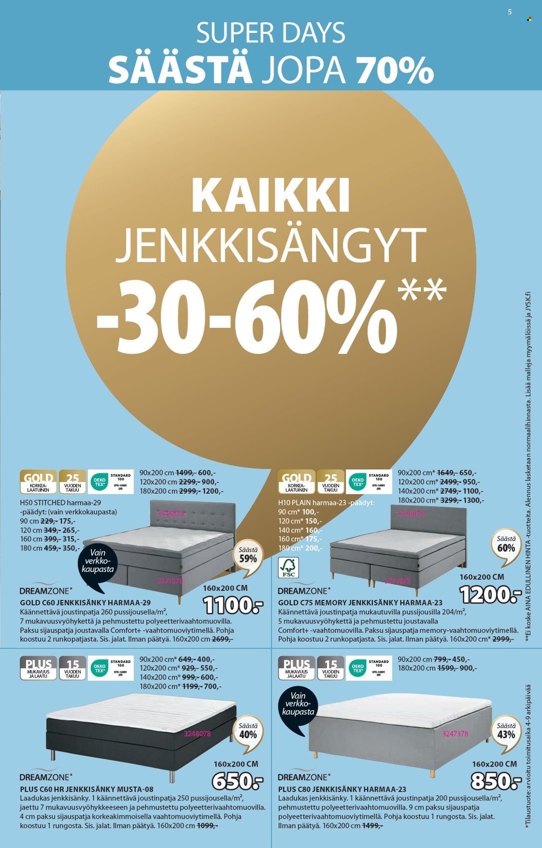 JYSK tarjoukset - 28.02.2024 - 03.03.2024. Sivu 6