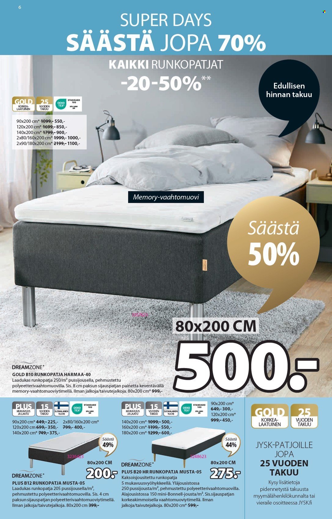 JYSK tarjoukset - 28.02.2024 - 03.03.2024. Sivu 7