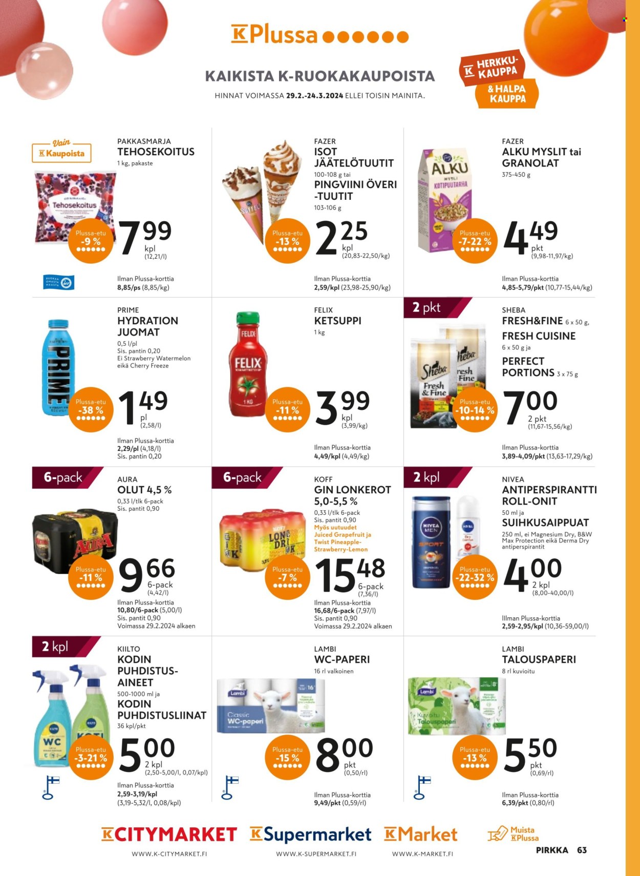K-market tarjoukset - 28.02.2024 - 26.03.2024. Sivu 63
